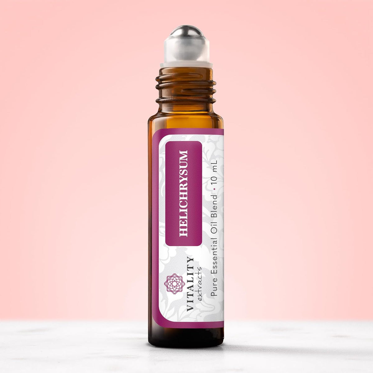 Vitality Extracts Helichrysum Essential Oil - 10ml Roll-On, Helichrysum Gymnocephalum, Coconut Oil, Skin Care, Happy, Stress Relief, Aches Relief (Pack of 2)