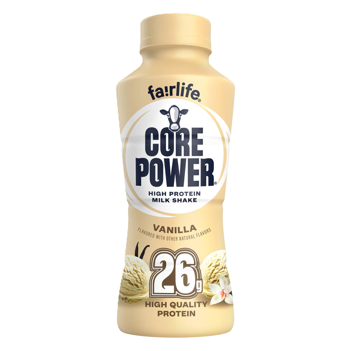 Core Power Protein Shake, Vanilla, 26g Bottle, 14oz