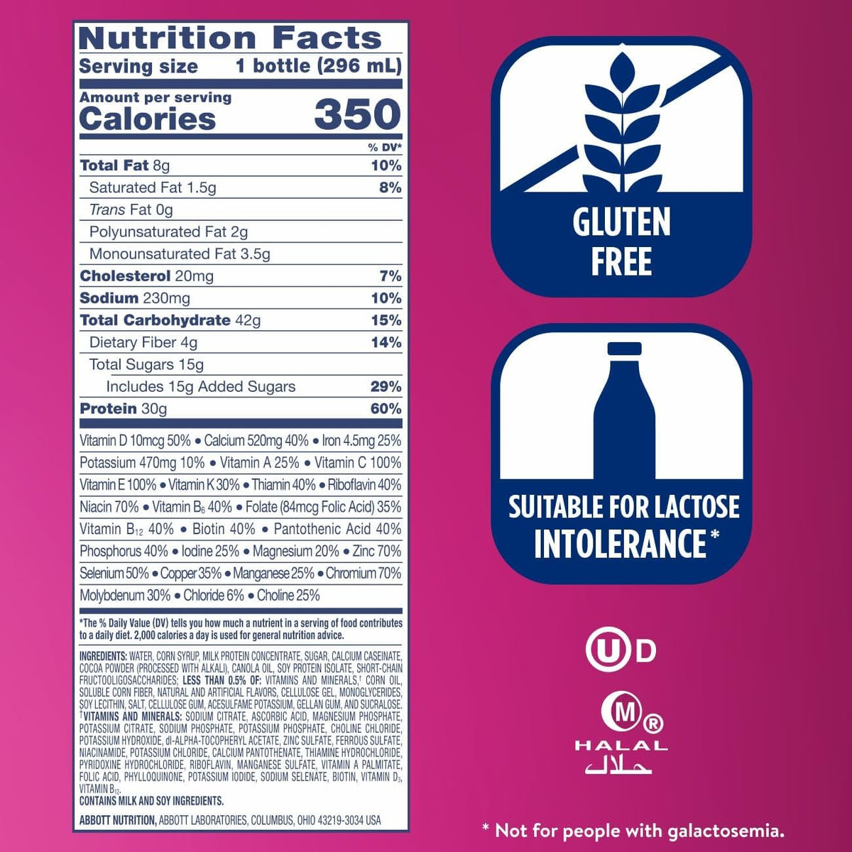 Ensure COMPLETE Chocolate Nutrition Shake, Balanced Meal Replacement, 24pk