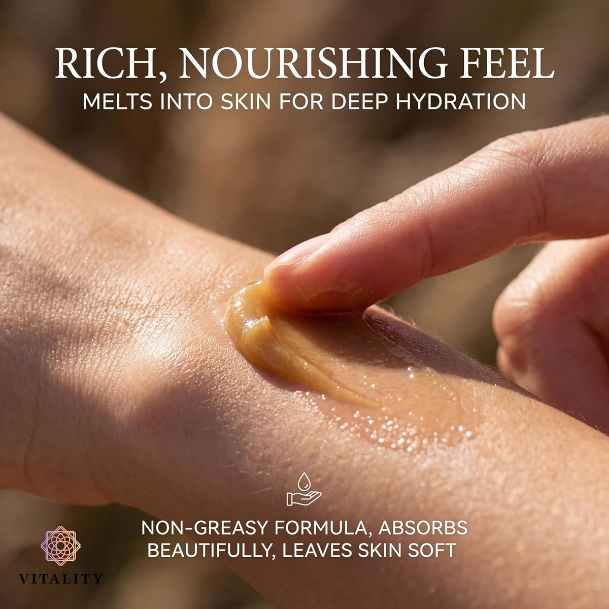 Vitality Extracts Helichrysum Balm - 2oz, Helichrysum Gymnocephalum, Beeswax, Almond Oil, Ultra-Moisturizing, Skin Healing, Full Body Hydration